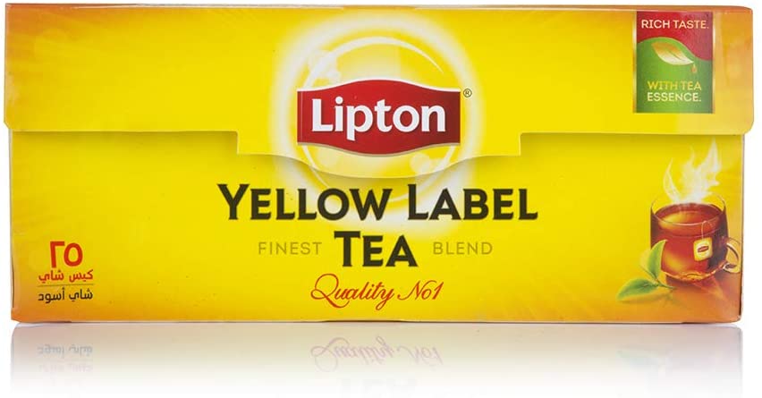 شاي لبتون أصفر 25 كيس